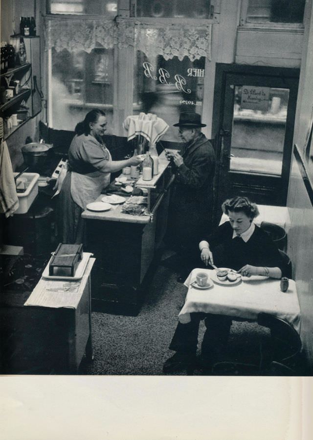 Coffee house, Amsterdam, 1957