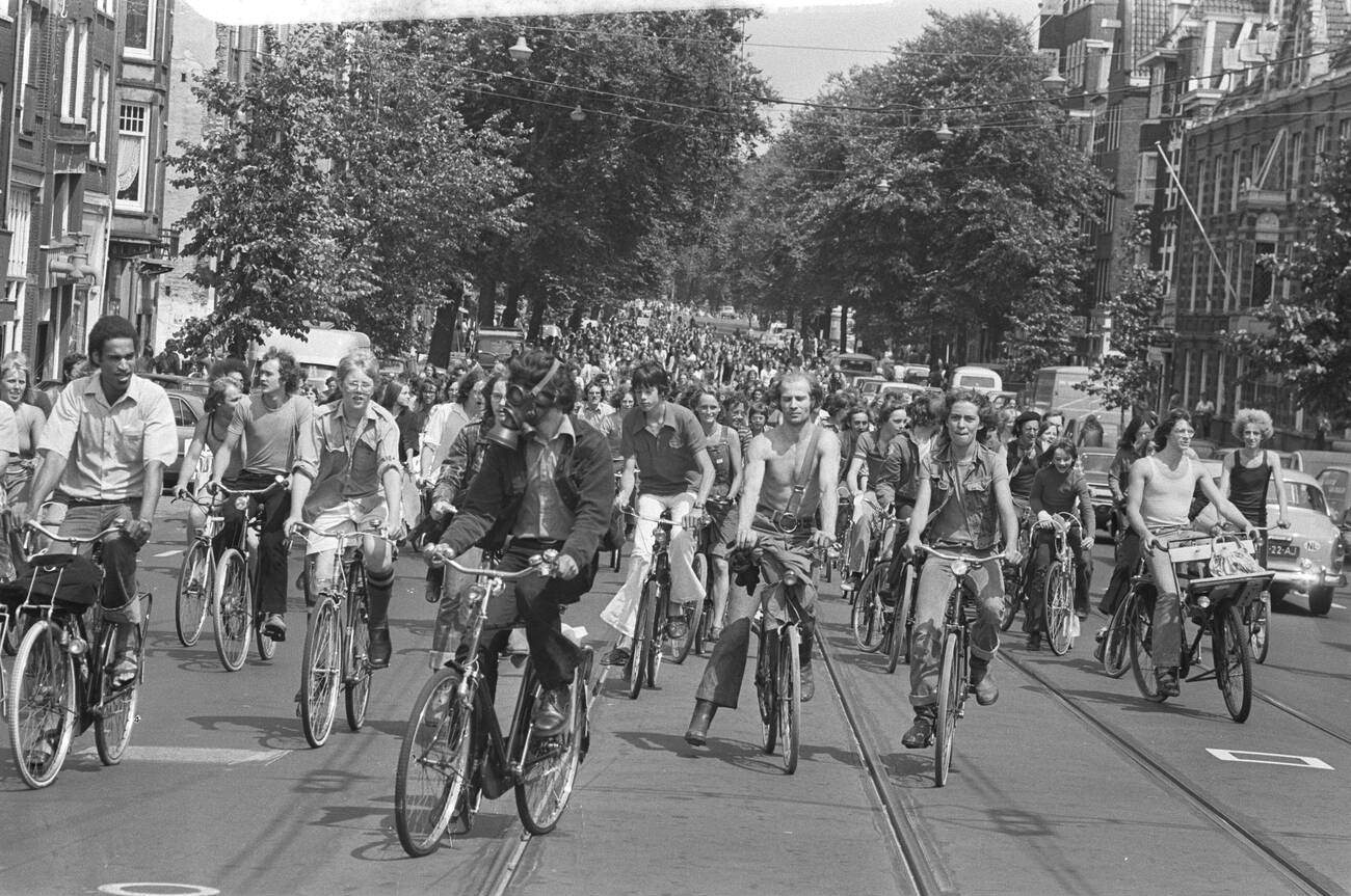Bike tour in Amsterdam on June 12, 1976