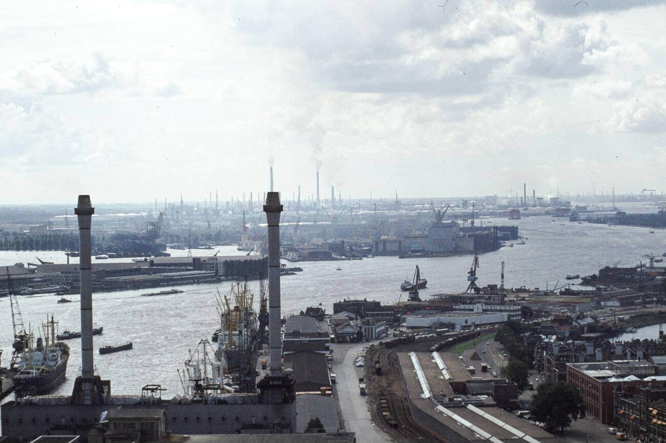 A view from the Euromast in Rotterdam, The Netherlands.