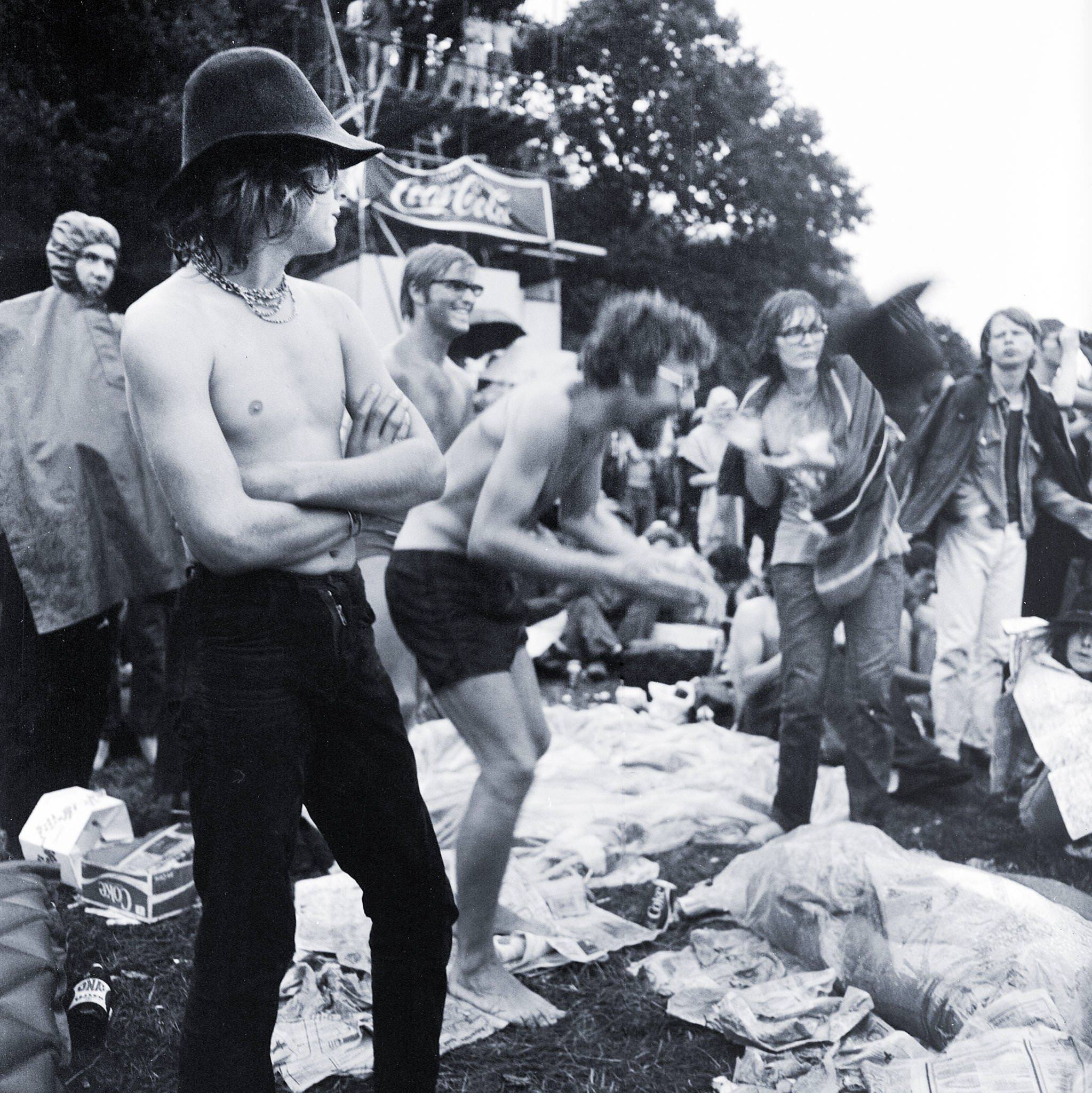 Kralingen festival, the 'Dutch Woodstock', Netherlands Pop Festival, Kralingse Bos, Rotterdam, Netherlands - June 1970.