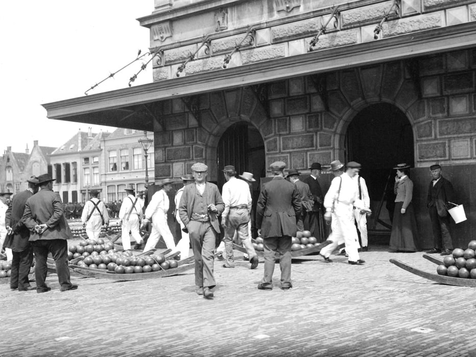 Cheese market in Alkmaar.