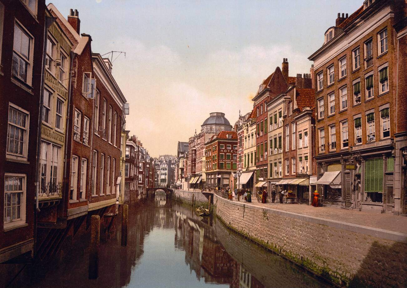 The Steiger (canal), Rotterdam, Holland, 1900