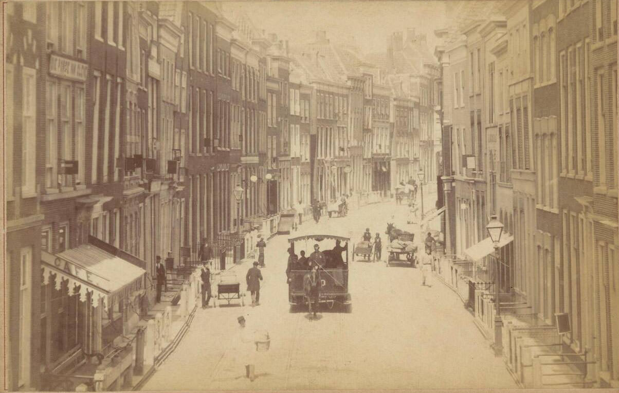 View of the Breestraat in Leiden View of the Breestraat Leiden, 1900s