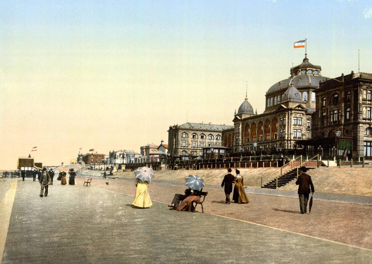 The Kursaal, the hotels and the terrace, Scheveningen, Holland, 1900s