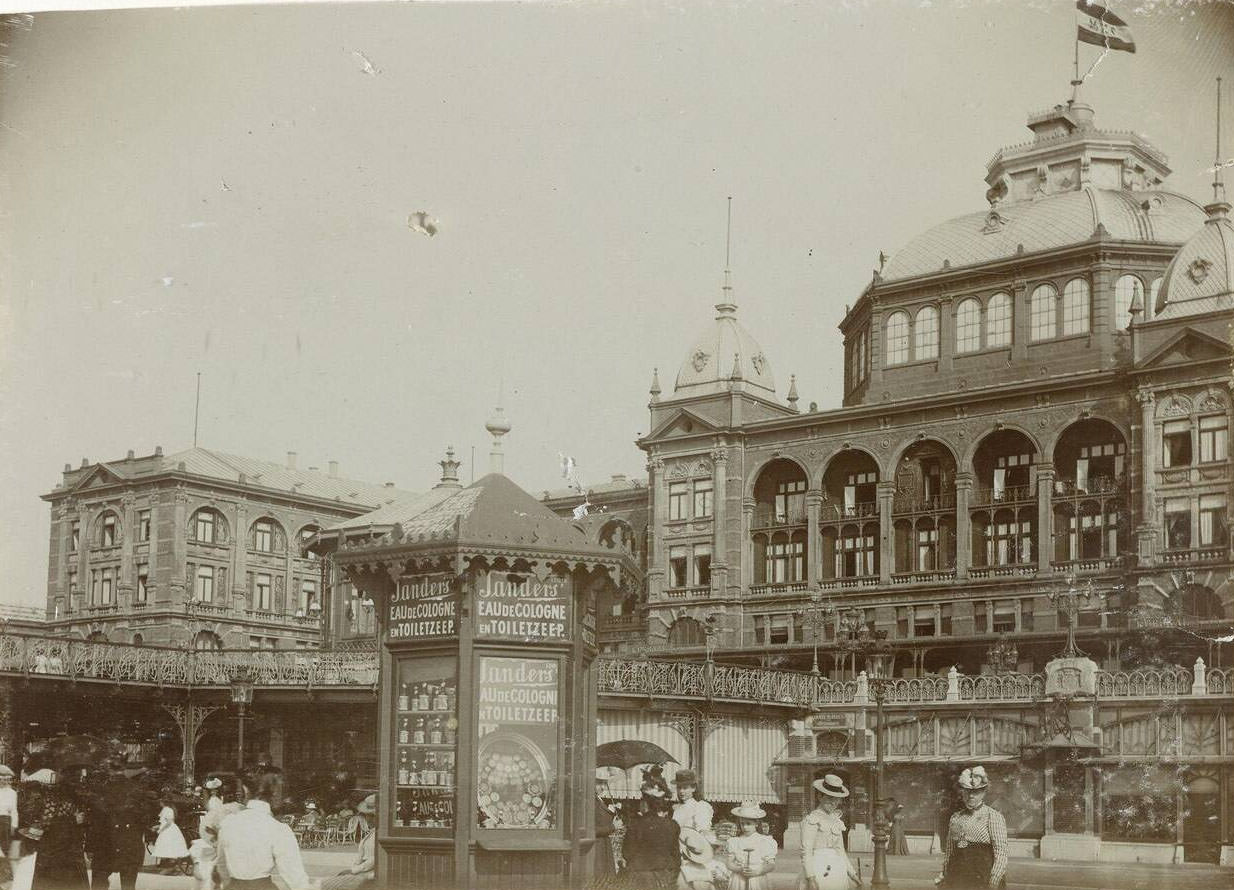 The Kurhaus, seen from the beach, Scheveningen, Netherlands, 1901