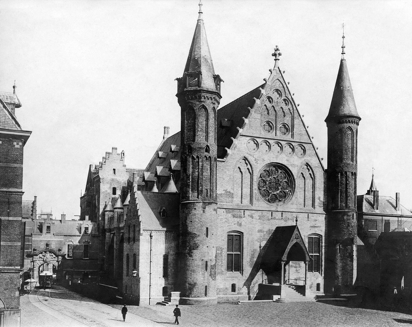 Knights' Hall, a Gothic building in The Hague, Netherlands, 1907