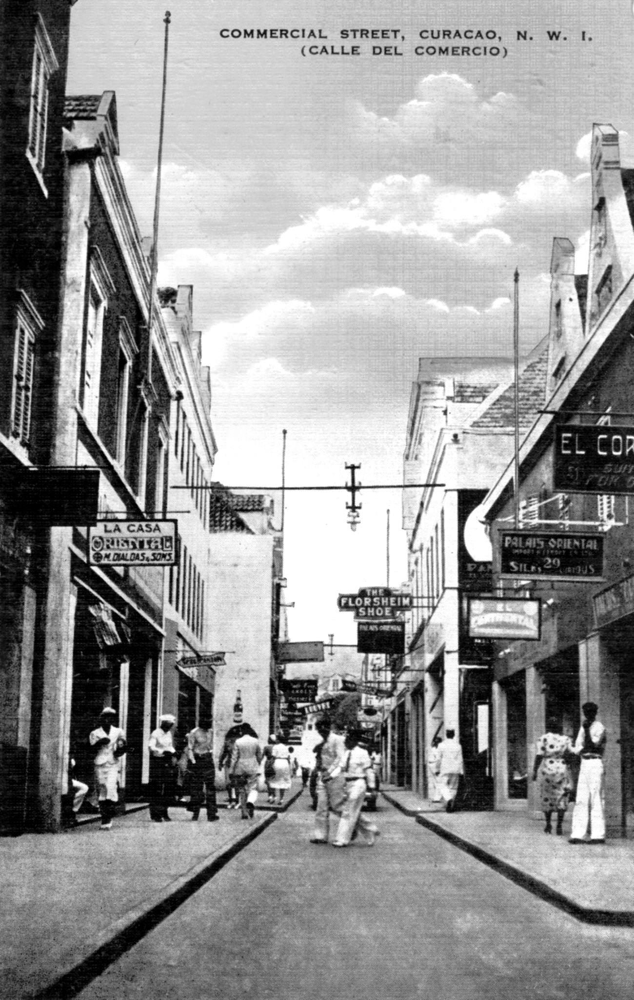 Commercial Street, Curacao, Netherlands Antilles, 1900s