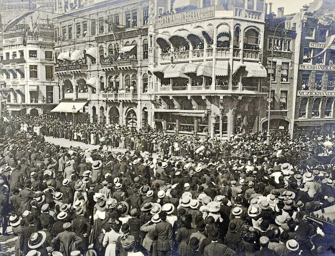 City tour of Queen Wilhelmina of Amsterdam, The Netherlands, 1900