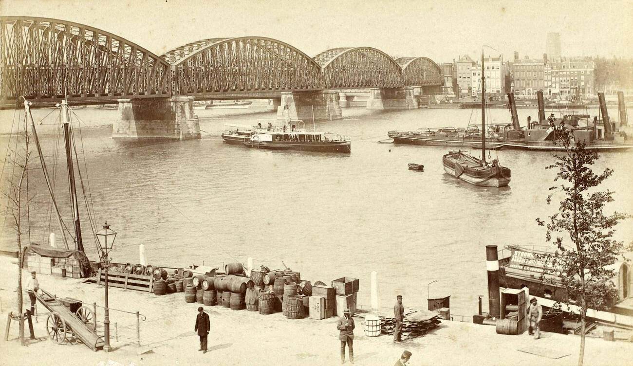 Rotterdam, Railway Bridge, The Netherlands, 1900s