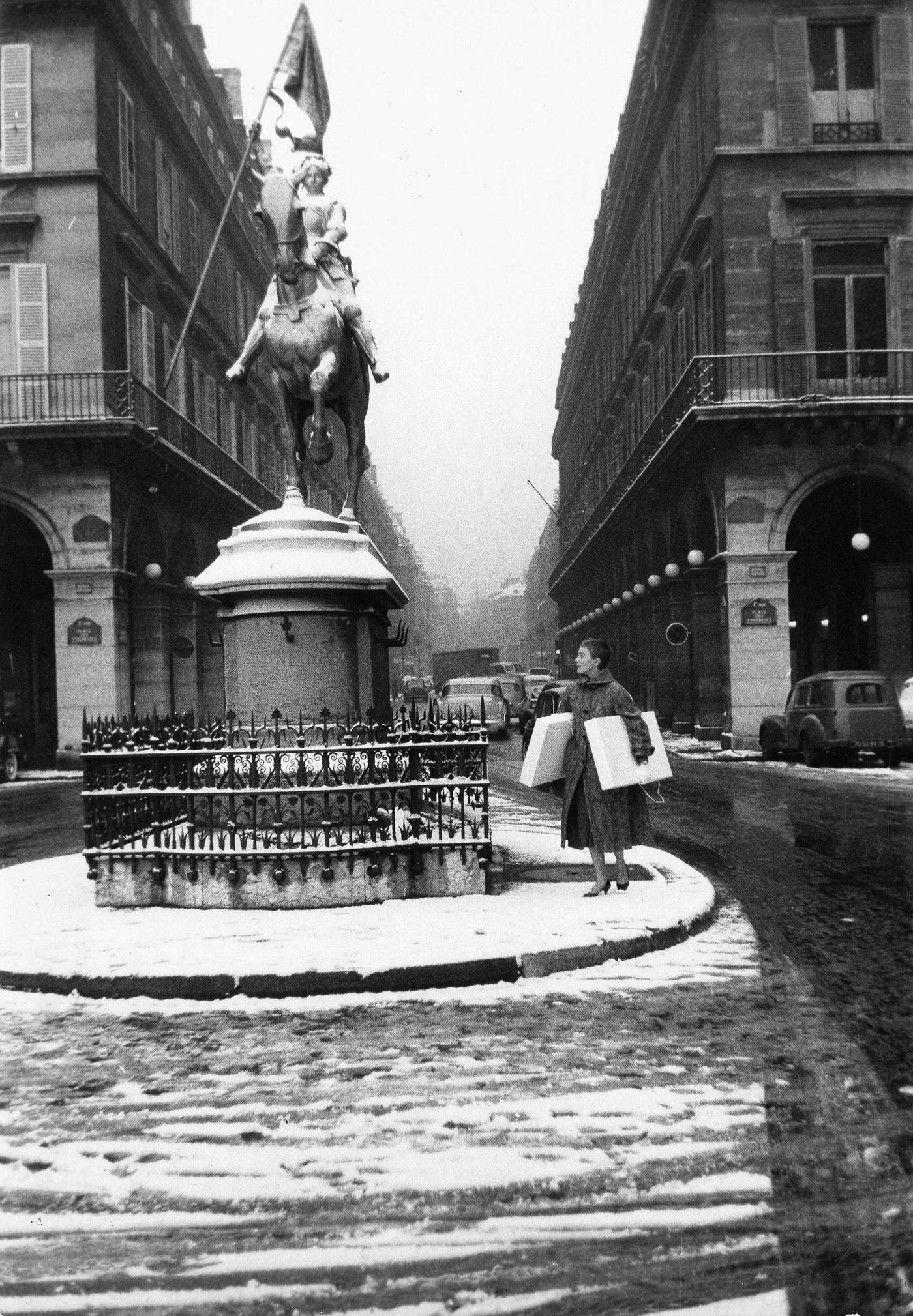 Jean Seberg In In The Footsteps Of Joan Of Arc, Paris, January 1, 1960.