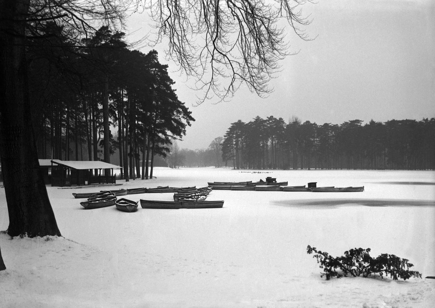 Bois de Boulogne Under The Snow, Paris, December 1950.