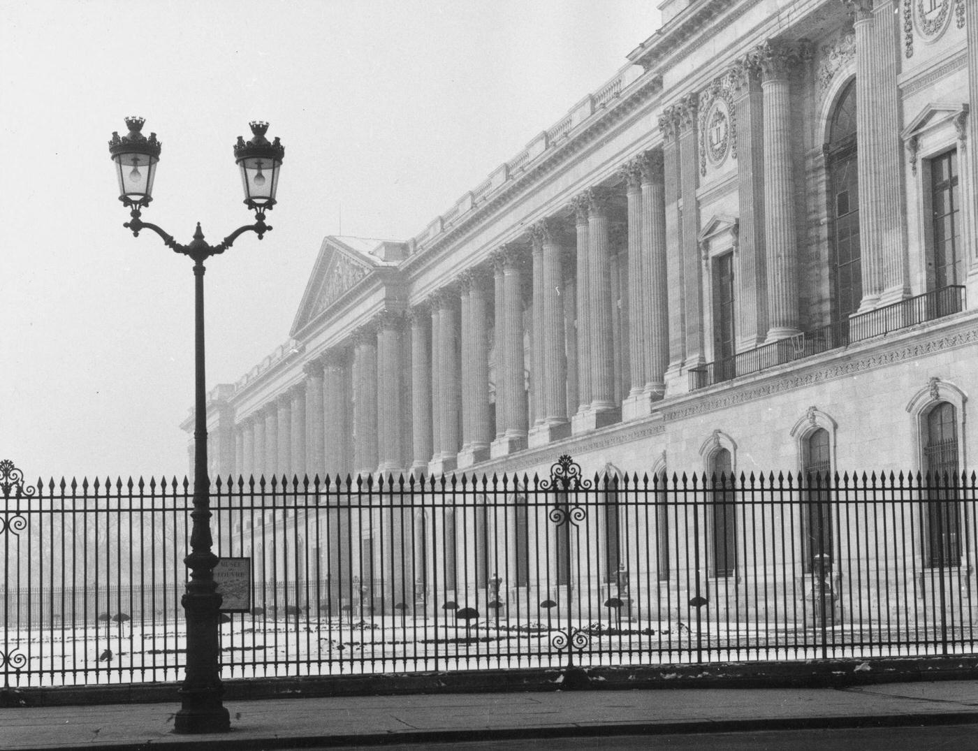 The Musee du Louvre, 's National Art Museum, Paris, Circa 1955.