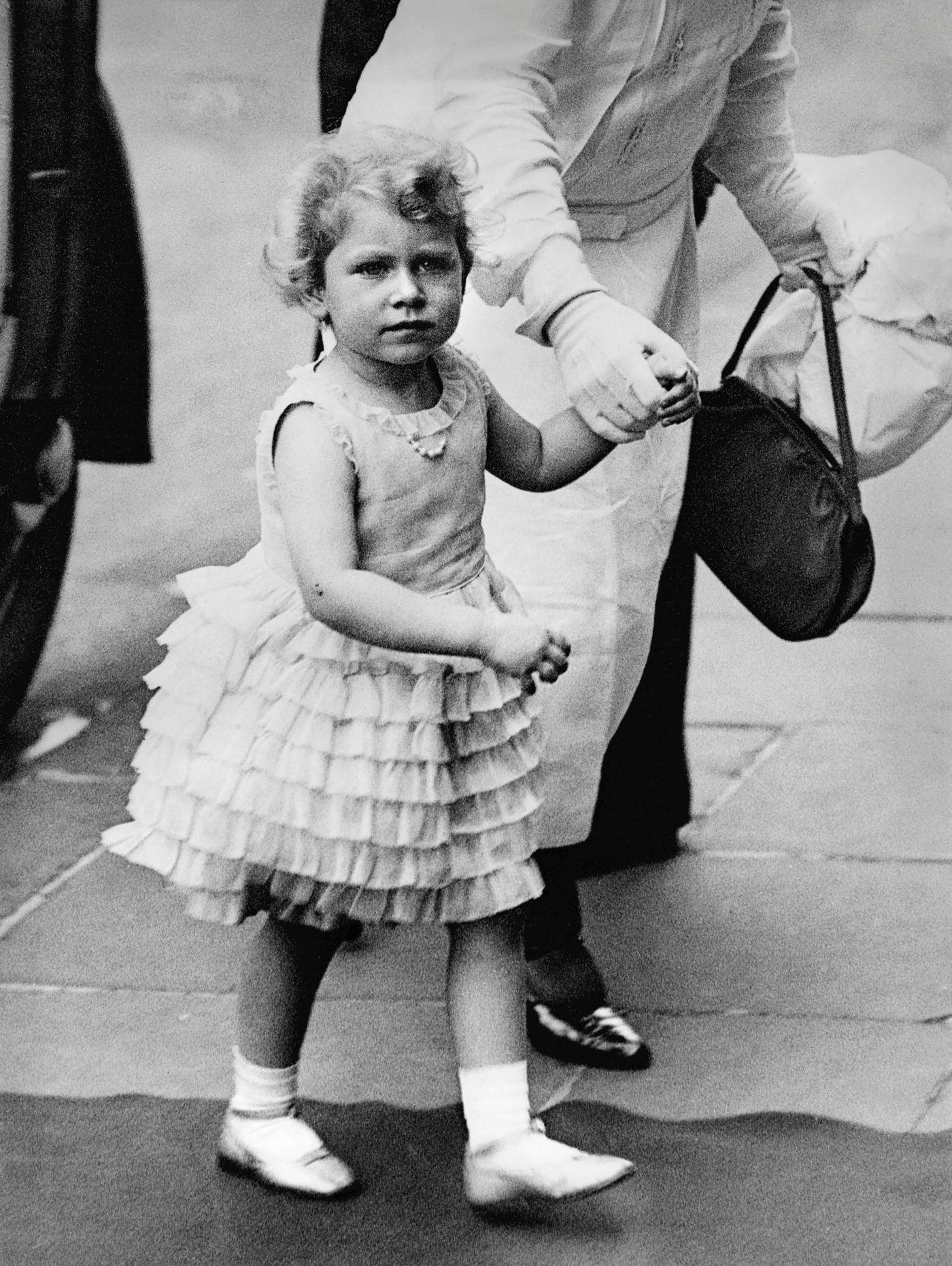 Princess Elizabeth, the future Queen Elizabeth II, at the age of three.
