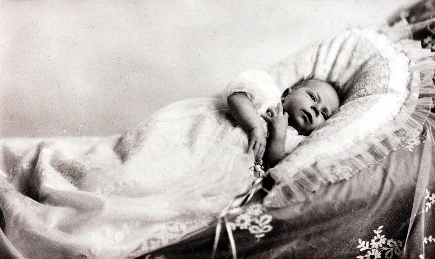 Princess Elizabeth daughter of The Duke and Duchess of York, as a very young baby, 1926.