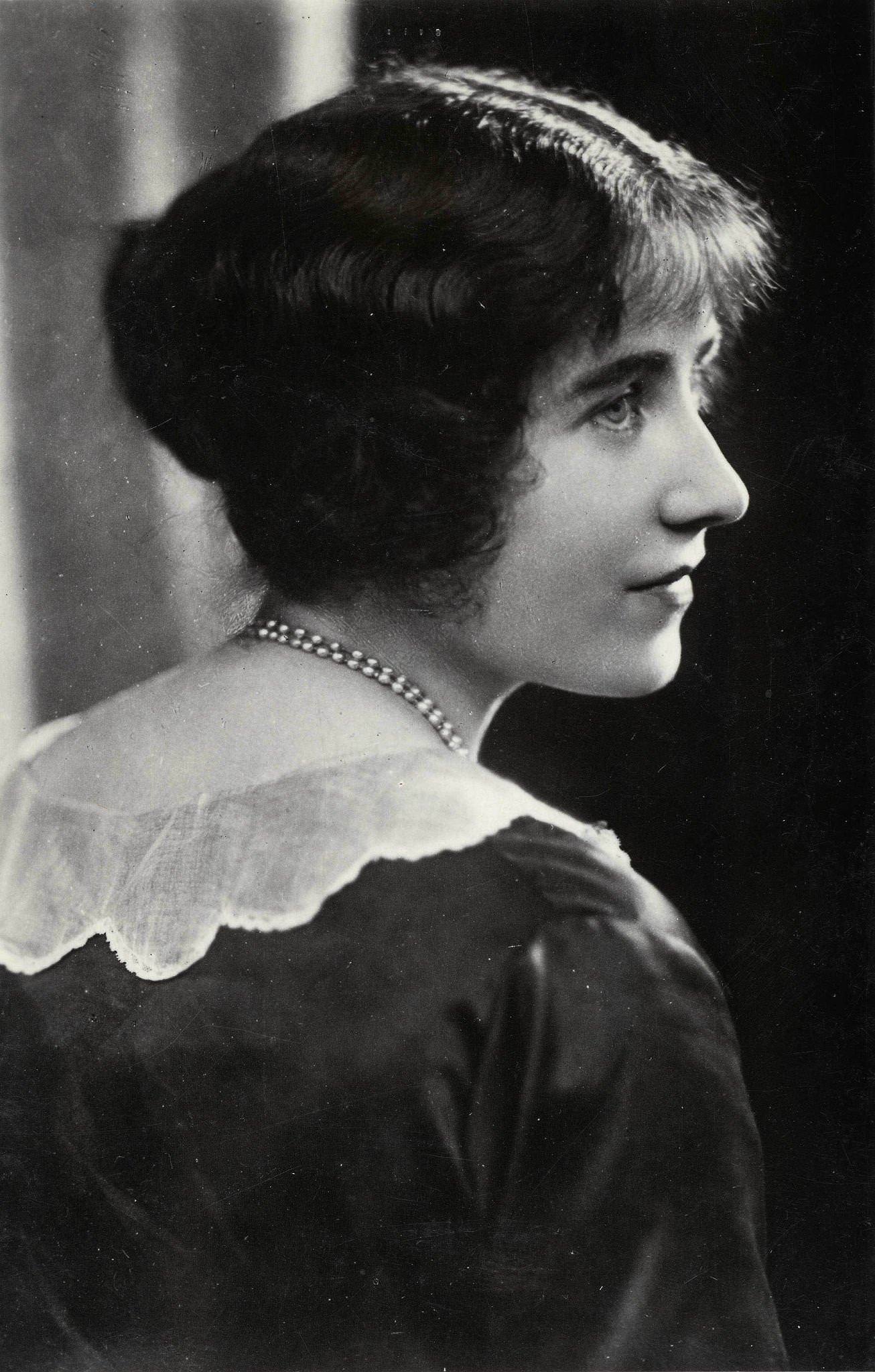 The Queen Mother, young, as Lady Elizabeth Bowes-Lyon, 1920s.