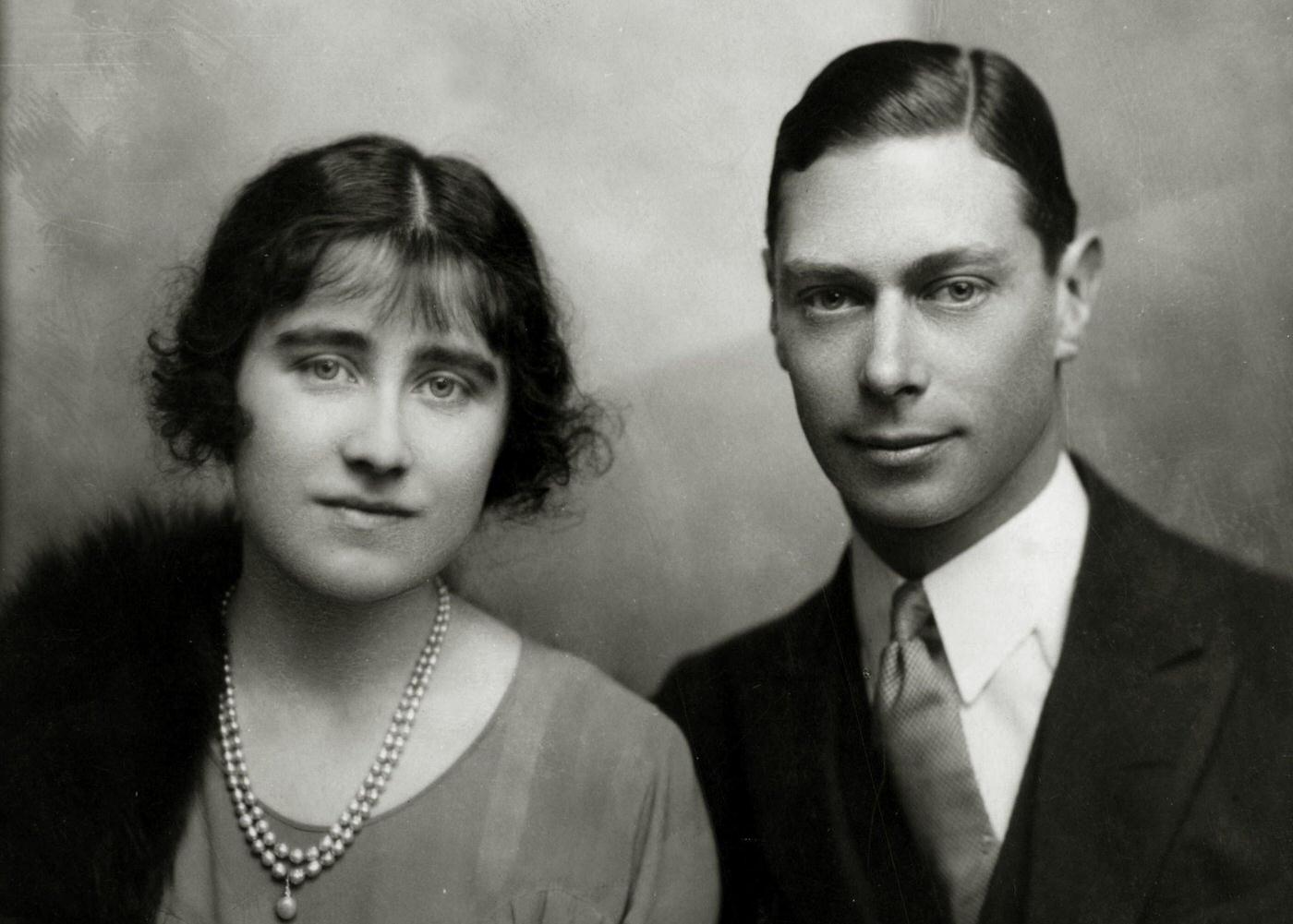 Duke and Duchess of York after their engagement, Duchess became Queen Consort to King George VI from 1936-1952