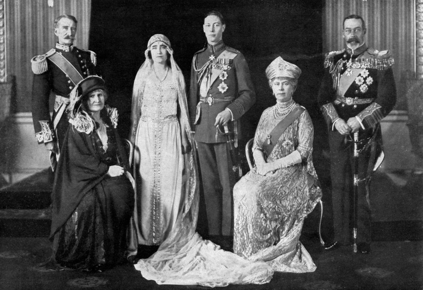 Wedding of Duke of York and Lady Elizabeth Bowes-Lyon, 1923