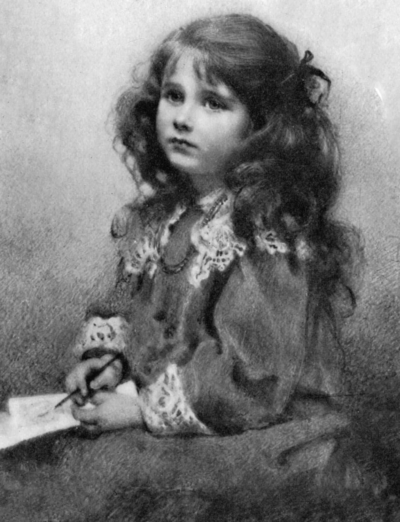 The Queen Mother as a child, August 1910.