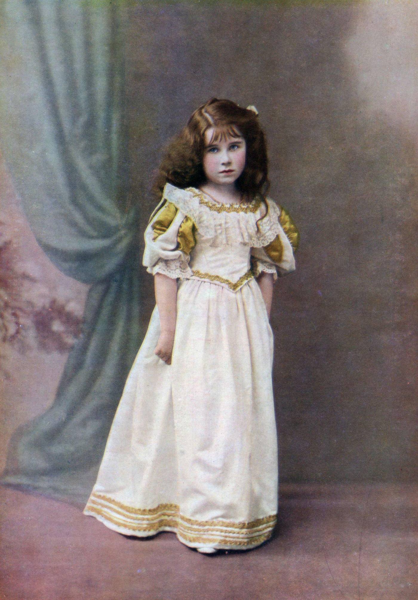 Lady Elizabeth Bowes-Lyon, aged six, 28th April 1923.