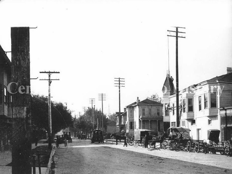 Sacramento street scene, 1890