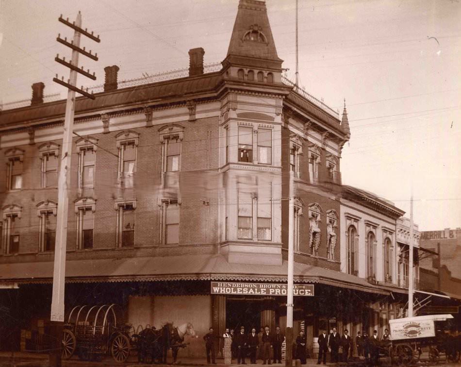 Henderson, Brown & Co. Wholesale Produces, 201 J Street, 1890.