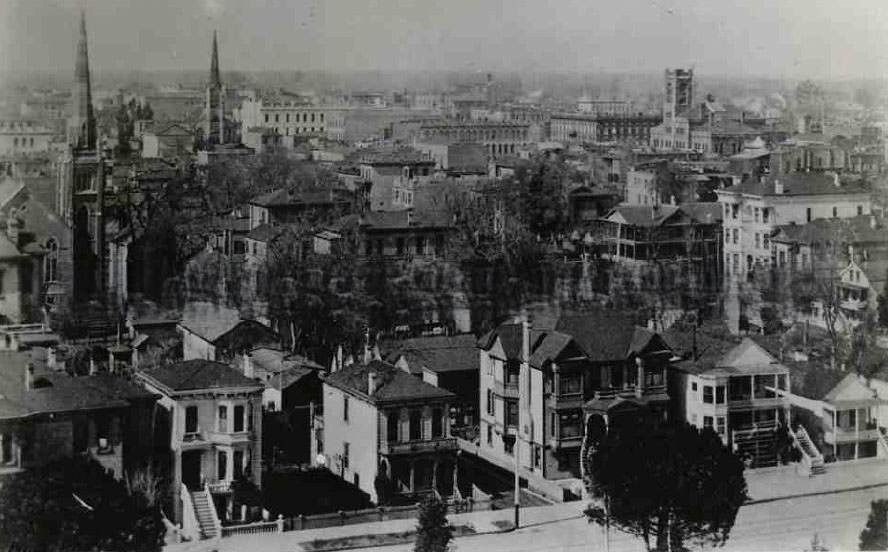 Cityscape of Sacramento, 1897