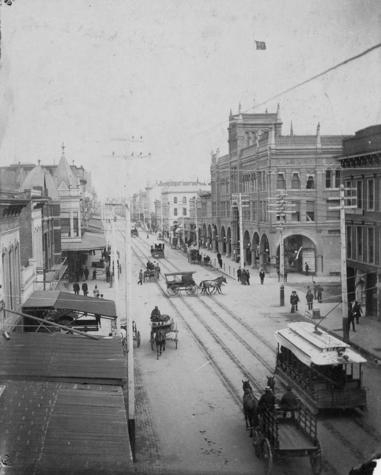 Sacramento, downtown, 1890