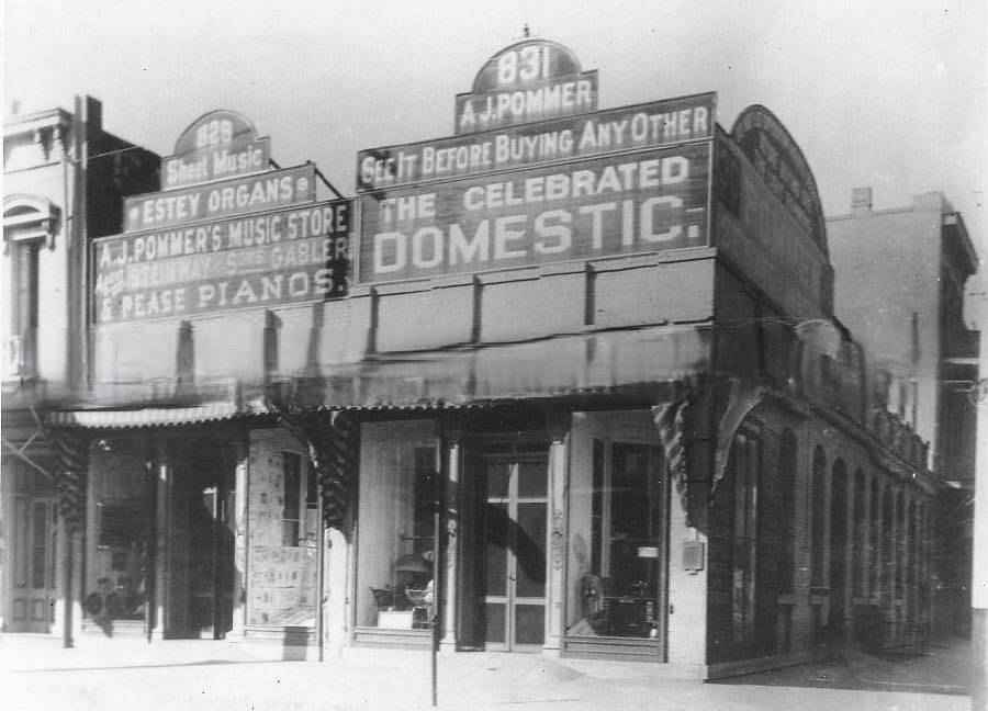 Shops in Sacramento, 1895