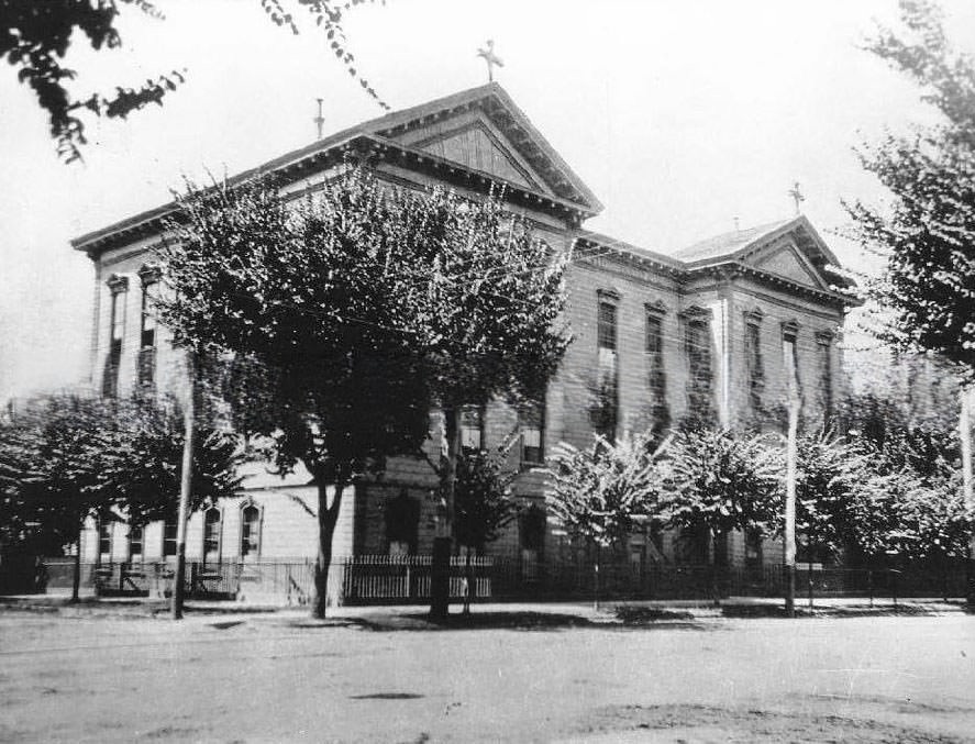 The Christian Brothers' College at 12th and K Streets, 1890