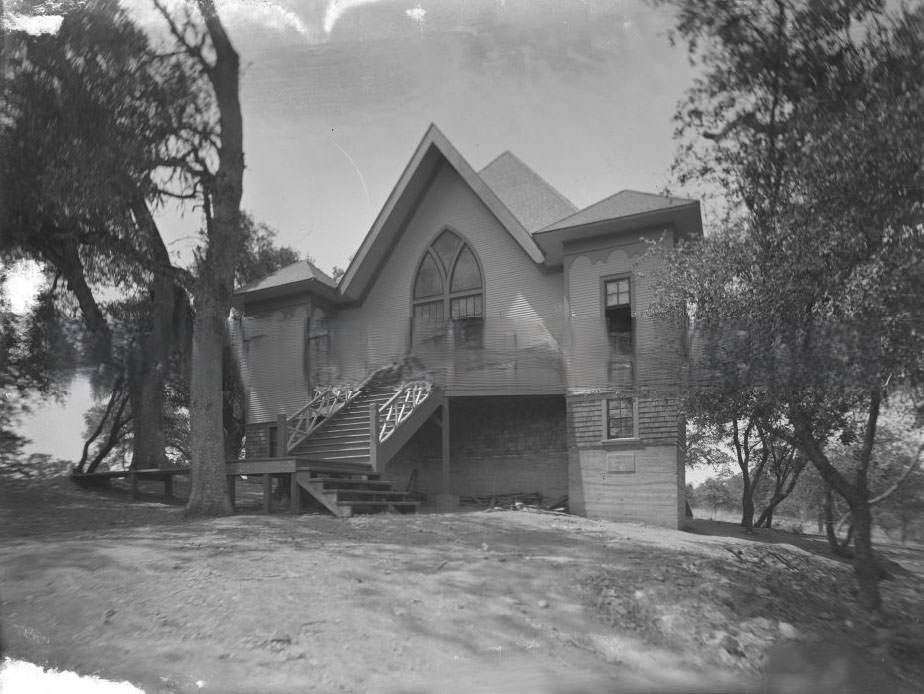 Exterior view of Fair Oaks Presbyterian Church, 1890