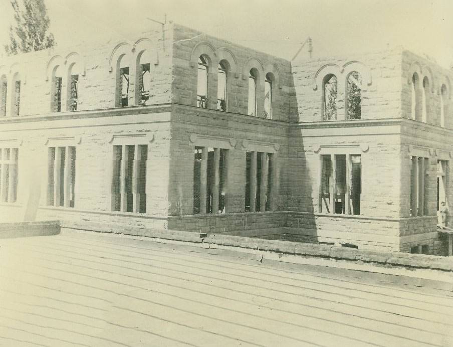 U. S. Post Office under construction, 1892