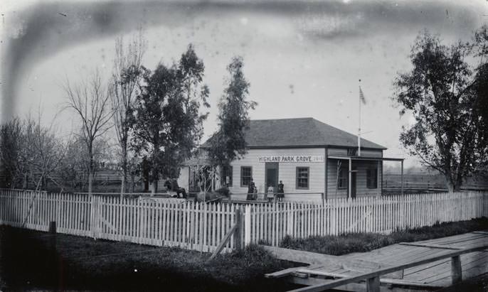 Highland Park Grove School, 24th & Y Streets, 1896