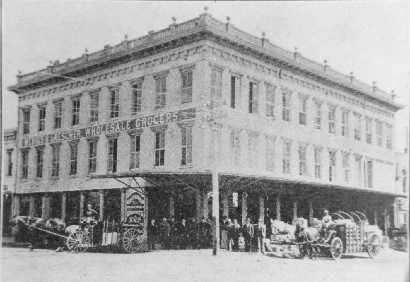 Mebius and Drescher Wholesale Grocers, 1893
