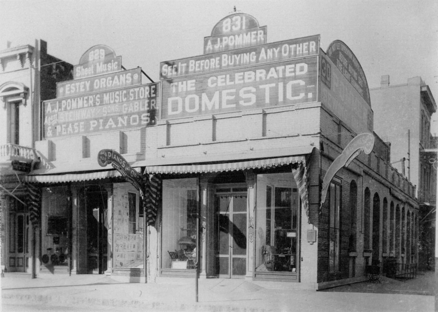 Shades of Sacramento - A. J. Pommer's Building, 1896