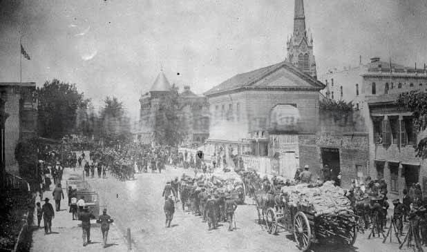 Pullman Railroad Strike of 1894 - National Guard Arrival, Sacramento