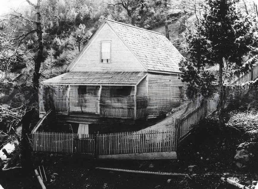 Wood frame house in the mountains, 1890