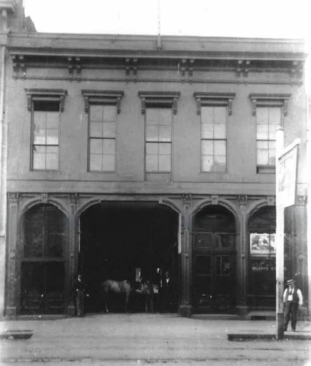 Wilson's Stables at 318 K Street, 1896