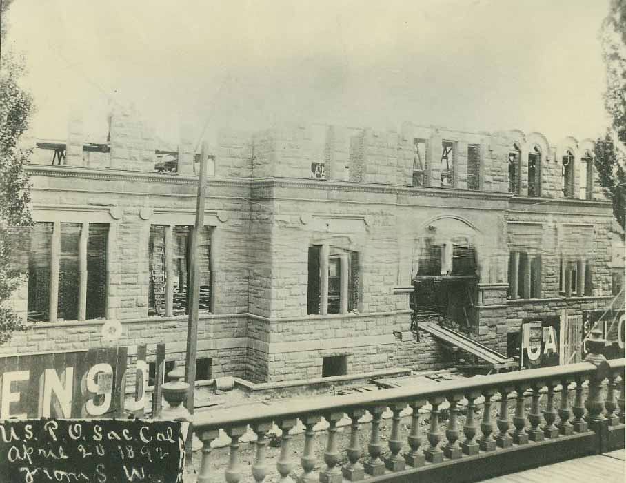 U. S. Post Office under construction, 1892