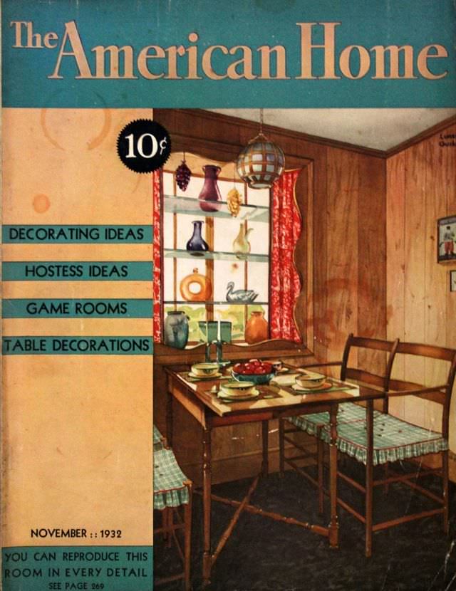 The American Home cover, November 1932