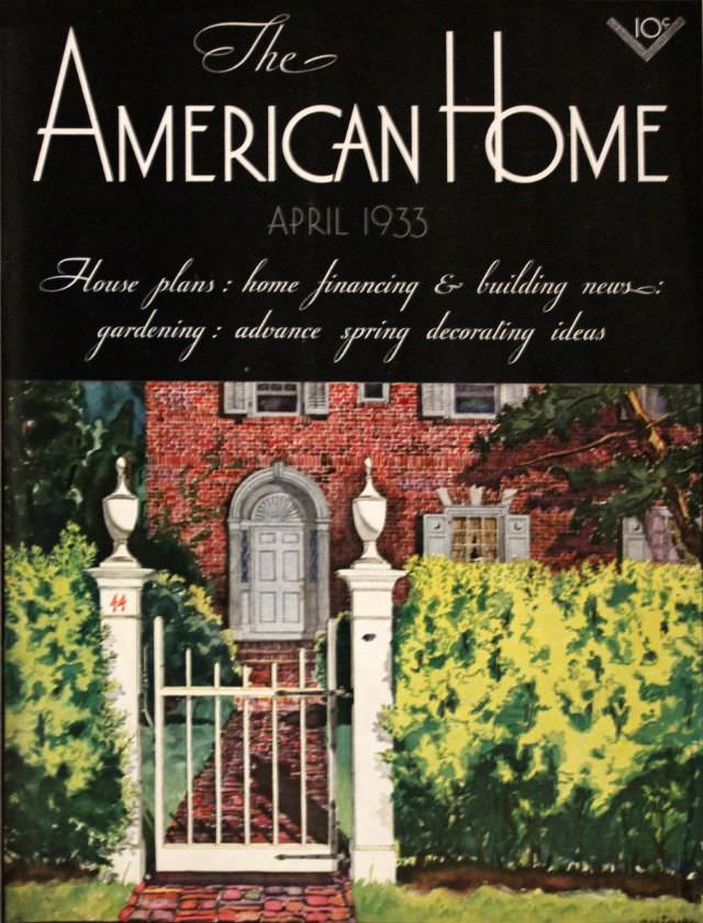 The American Home cover, April 1933