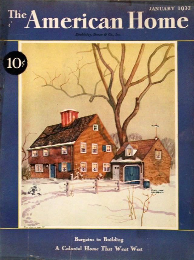 The American Home cover, January 1932