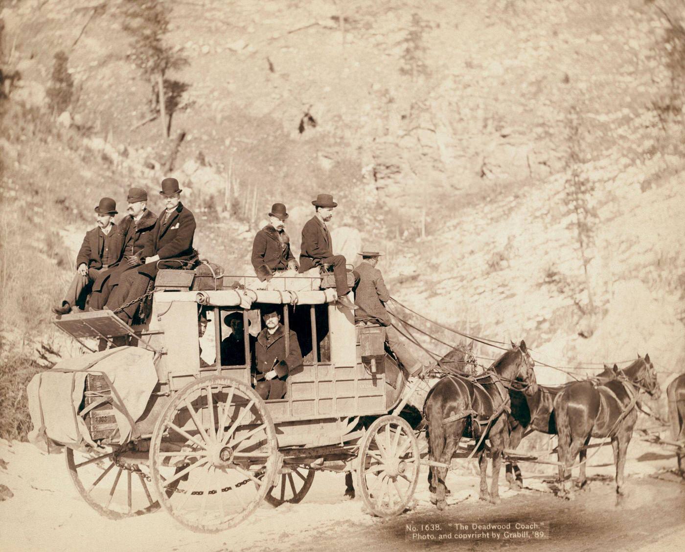 Old West Deadwood Stagecoach by John CH Grabill, 1899