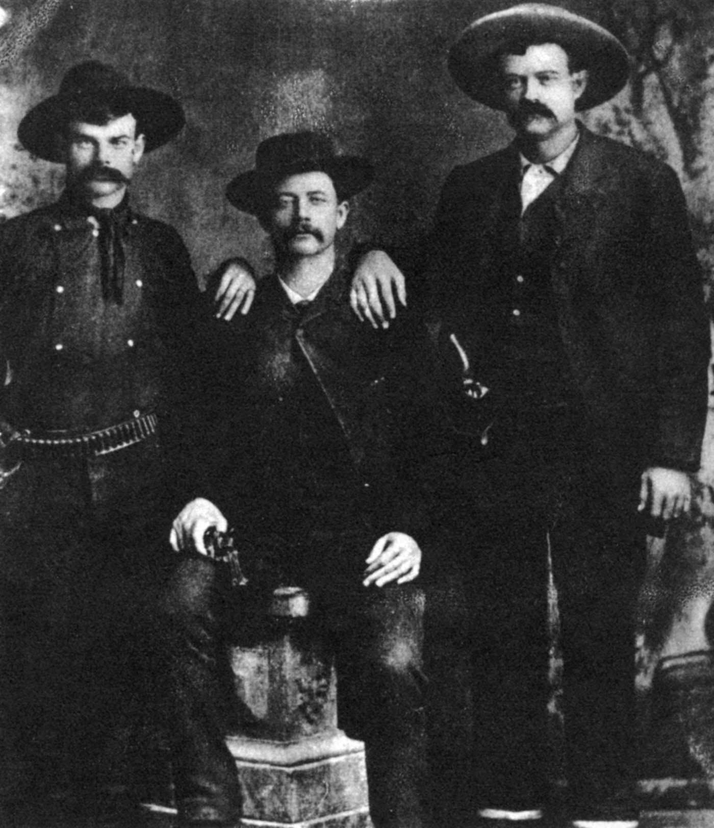A disputed photograph of the train robber and outlaw Sam Bass, c1877-1878