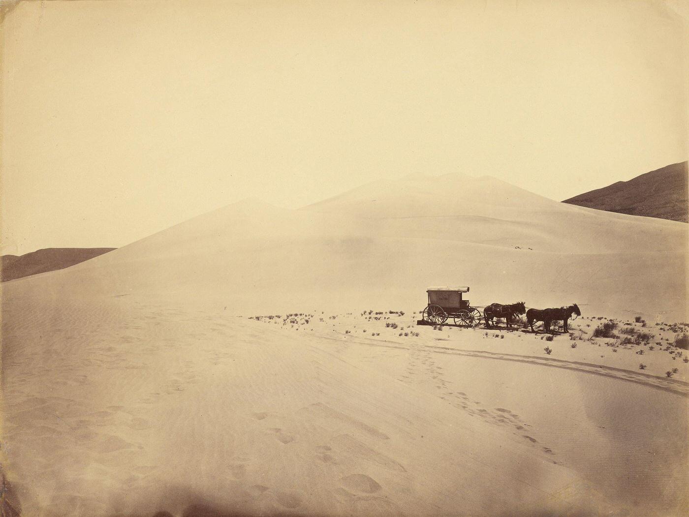 Carson, Nevada By O'Sullivan, desert sand hills near Sink of Carson, Nevada by Timothy H O'Sullivan 1867.