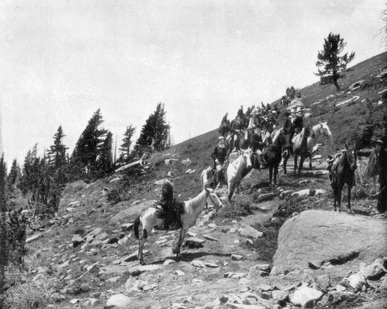 Windy Point, Pike's Peak, Colorado, late 19th century, illustration from Portfolio of Photographs, of Famous Scenes, Cities and Paintings, published by the Werner Company, 1899