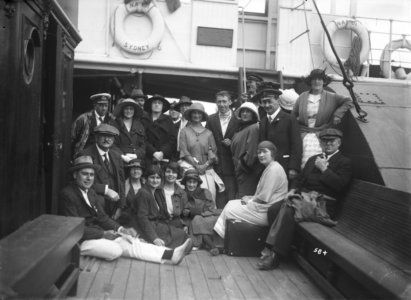 Spectators onboard Naomi, Sydney Harbour