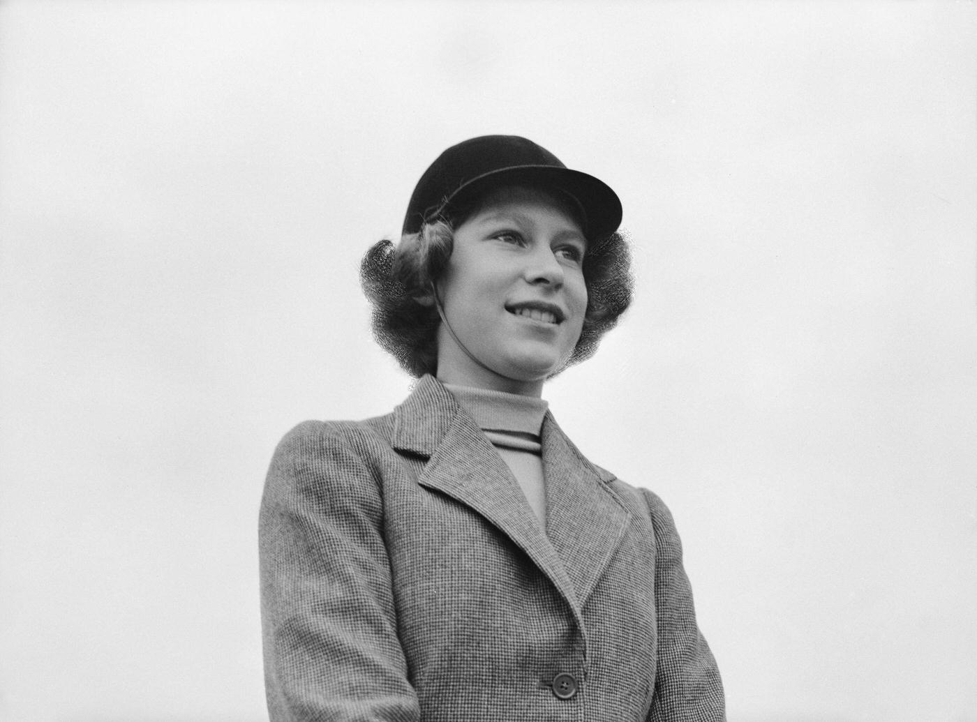 The Royal Princess Elizabeth in horsewoman outfit, UK, 1940.