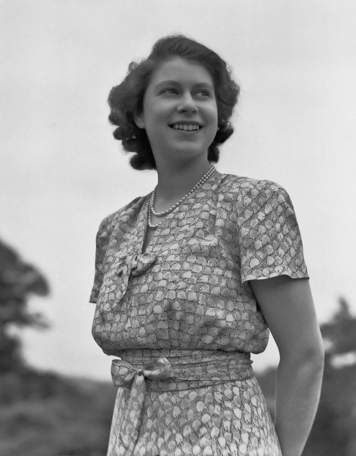 Princess Elizabeth at Windsor Castle, England, 8 July 1946.