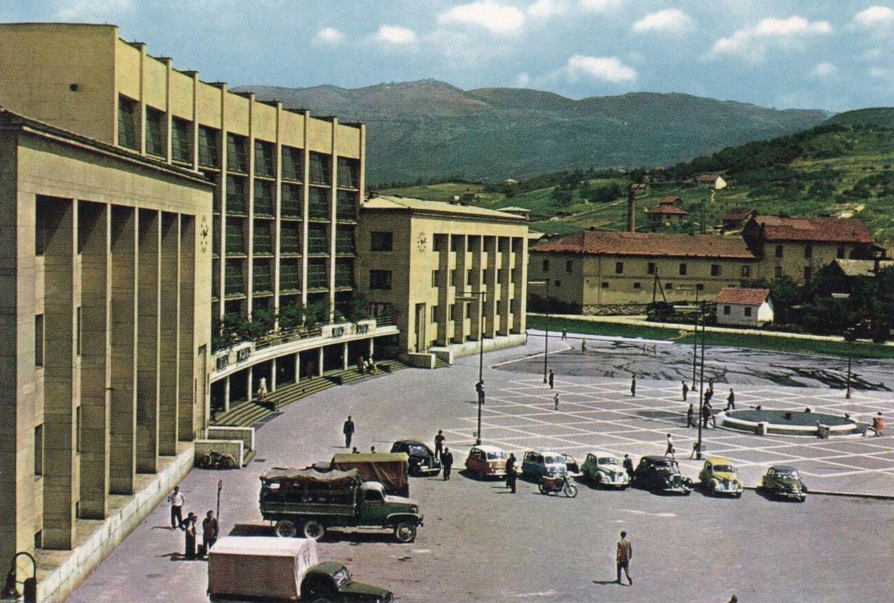 New standard gauge railway station Sarajevo Novo in around 1960