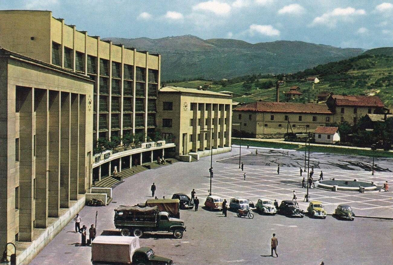 New standard gauge railway station Sarajevo Novo in around 1960